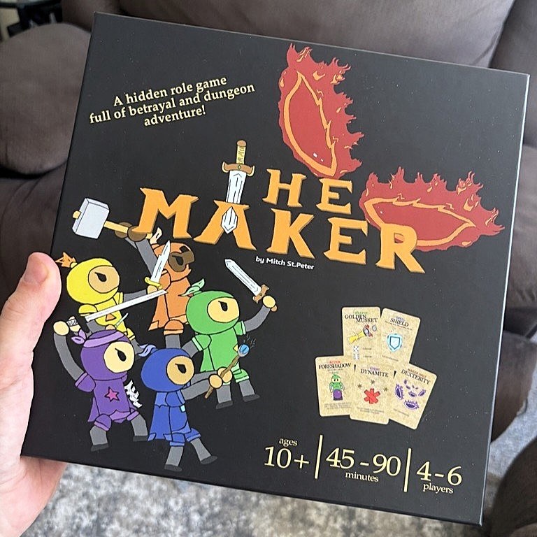 The Maker, printed physical prototype box
